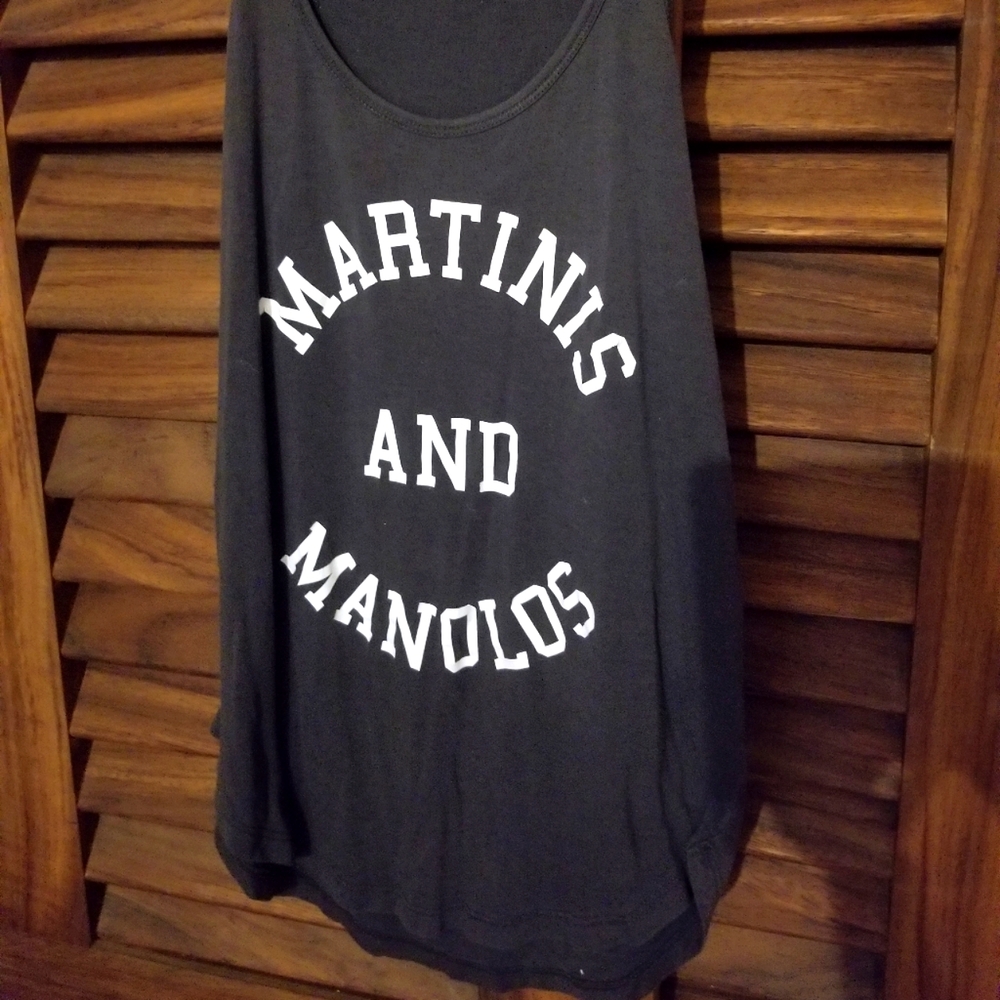 Martinis & Manolos tank top. Coolness from Ron Robinson LA boutique 👠 - Picture 2 of 7
